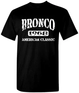 1968 Ford Bronco 4x4 Truck American Classic Design Tshirt NEW - Picture 1 of 14