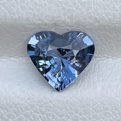 1.17 Cts Natural Grey Spinel Loose Gemstone Heart Cut Love Ring Special Gift - Image 1 of 4