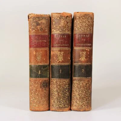 Génie du christianisme / les Martyrs French 3 Theology Books 1820 Belgium - Image 1 of 4