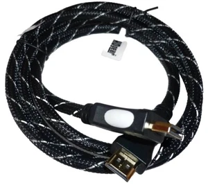 High Speed HDMI Cable With Ethernet 3M Gold Plated Contact Shielded Hdgear - Picture 1 of 3