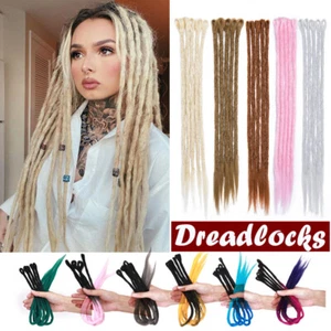 100% Synthetic Hair Dreadlocks Real Long Thick Natural Crochet Dread Locs Ombre - Picture 1 of 31