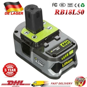 Para Ryobi RB18L50 Batería 18V 4,0Ah Litio Ion One Plus P104 P108 Batería DHL DE - Imagen 1 de 11