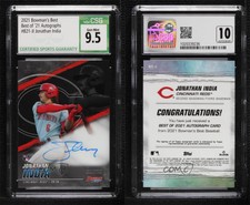 2021 Bowman's Best of Jonathan India #B21-JI CSG 9.5 Gem Mint Rookie Auto RC