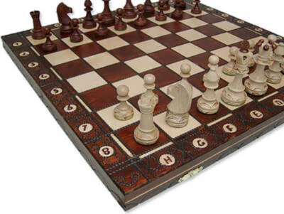 The Brown Senator Chess Set - Image 1 of 4