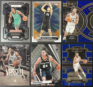 6 Card Basketball Lot Devin Vassell Spurs Rookie RC , Chrome , Prizm & More - Picture 1 of 6