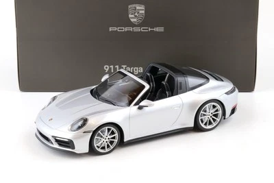 1:18 Minichamps Porsche 911 (992) Targa 4 GTS GT-Argento Metallico WAP DEALER - Immagine 1 di 4