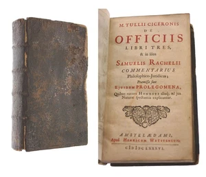 M. Tullii Ciceronis De Officiis libri tres, & in illos Samuelis Rachelii comme.. - Picture 1 of 1
