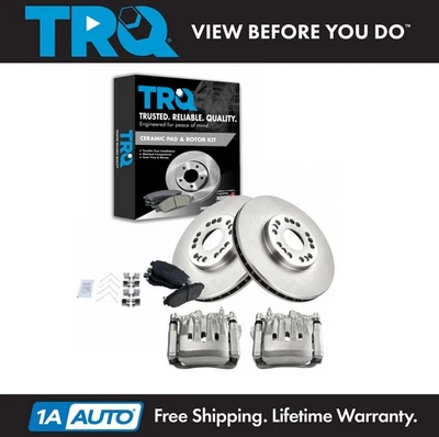 TRQ Front Brake Calipers Ceramic Pads & Rotors For Lexus GS300 GS400 GS430 SC430 - Изображение 1 из 4