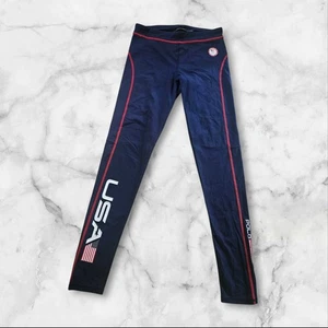 Polo Ralph Lauren USA Olympic Team Leggings M Navy 2016 Official Outfitter - Picture 1 of 9