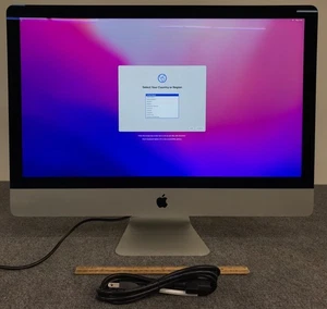 Apple iMac A1419 BTO/CTO 2015 5K 27" AIO i7-6700K 32GBRAM 1TBHDD+32GBSSD w/Cord - Picture 1 of 4