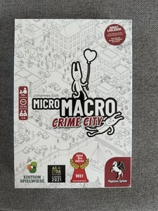 MICRO MACRO - CRIME CITY - Pegasus Spiele - Spiel Des Jahres 2021 - NEU - Bild 1 von 2