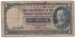 1935 Strait Settlements $1 P165-VG - Picture 1 of 2