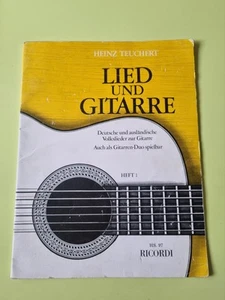 Heinz Teuchert Lied und Gitarre Heft 1 Volkslieder Ricordi *akzeptabel* - Bild 1 von 5