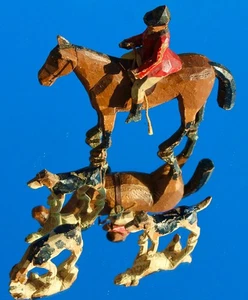 FOREST TOYS OF BROCKENHURST NEW FOREST KUNSTHANDWERK JÄGER & HUNDE SET A/F - Bild 1 von 14