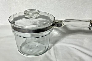 Vintage Pyrex 6283-U Double Boiler Insert 1.5qt Flameware Inner With Lid USA - Picture 1 of 6