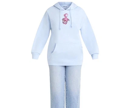 DISNEY Talla XL (16-18) ALICIA EN EL PAÍS DE LAS MARAVILLAS SUDADERA CON CAPUCHA AZUL NUEVA CON ETIQUETA Foto 1 de 4