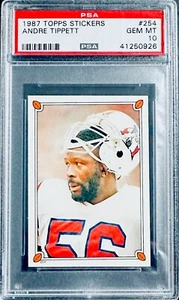 1987 Topps Stickers Andre Tippett #254 GEM MT PSA 10 - Picture 1 of 2