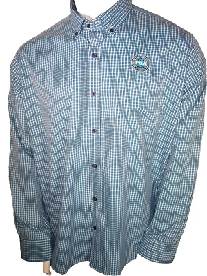 New Cutter & Buck XL Blue Poly/Spandex Dress Shirt PGA of America S. Florida - Image 1 of 4