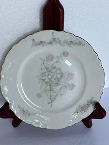 Vintage Plate 7” Radisson W.S. George 489A Snack Gold Trim Floral - Picture 1 of 6