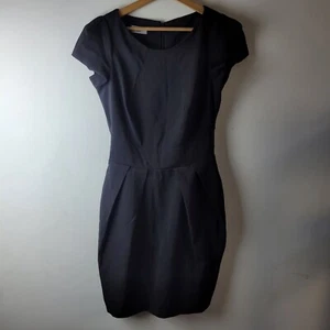 Whistle & Wolf London Women Size 10 Black Pleated Dress Formal Party Smart - Picture 1 of 10