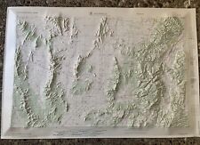 Vintage 1962 Hubbard Richfield, Utah 3D Topographical Map Prepared by US Army