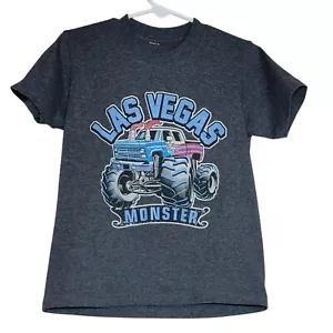 Graphic Tee Shirt, Boys 4T, Black with Monster Truck Graphic, Short SLeeve ,EUC - Picture 1 of 8