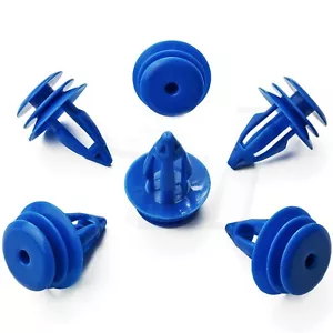 10x Clips For Land Rover Range Evoque Trim Front/Rear Wheel Arch Blue Plastic - Picture 1 of 2