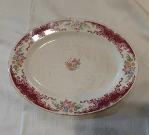 Vintage Homer Laughlin Bretagne Majestätisches Rosenmuster 11,5" Servierschale R3 - Bild 1 von 12