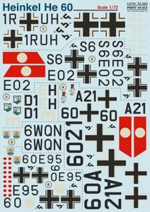 Print Scale 72-330 1/72 Decal for Heinkel He 60 Part-1 - Picture 1 of 3