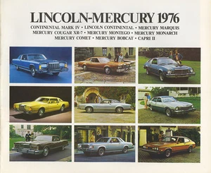 1976 Lincoln-Mercury FL Brochure Mark IV/Cougar XR-7+++ - Picture 1 of 1