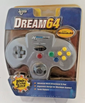 Dream Gear Dream 64 Controller For Nintendo 64 WITH MULTI DIRECTIONAL D-PAD NEW - Image 1 of 2