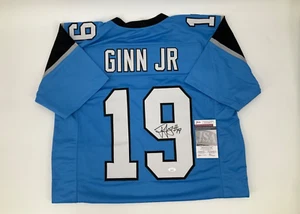 TED GINN JR. CAROLINA PANTHERS SIGNED CUSTOM STITCHED JERSEY JSA WITNESS COA - Picture 1 of 3