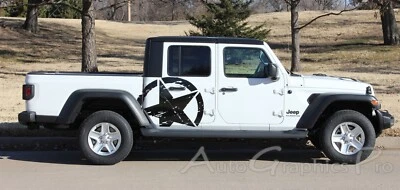 For 2020-2025 Jeep Gladiator LEGEND Side Star Graphics Stripes Vinyl Body Decals - Image 1 of 4