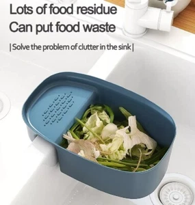Multifunction Sink Strainer Colander - Drain Basket, Fruit Drainer & Storage - Picture 1 of 9