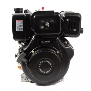 Motore Diesel 418CC Heavy Duty 10HP 4 Tempi Monocilindrico 1" Albero Raffreddato ad Aria - Foto 1 di 22
