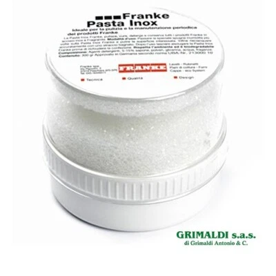 FRANKE PASTA PER LA PULIZIA DI ACCIAIO INOX LAVELLI CAPPE CUCINE 112.0158.200