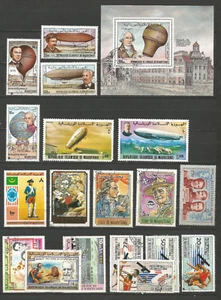 République de Mauritanie 1970/80 1 feuillet & 18 timbres oblitérés /T5259 - Imagen 1 de 1