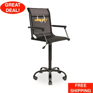 Swivel Roller Chair Removable Armrests Deer Game Hunting Outdoor 300 Lb Capacity - Picture 1 of 24