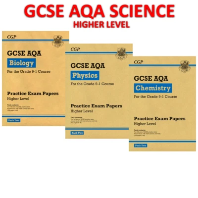 GCSE AQA Triple Science Practice Papers Higher Pack 2 with Answer Key Stage 4 - Image 1 of 4