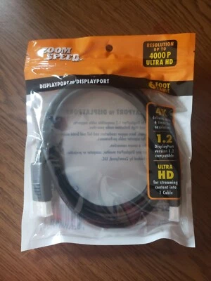 Display Port to Display Port 6 ft. Cable - Image 1 of 3