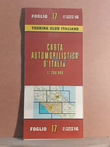 Carta automobilistica d'italia 1:200000 - foglio 17 touring club italiano 1960 - Picture 1 of 1