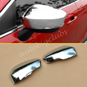 For Mitsubishi Eclipse Cross 2018-2021 Chrome Rearview Mirror Cover Trims Parts - Picture 1 of 8