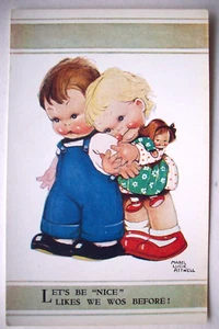 Children couple nice like before Mabel Lucie Attwell postcard *B1 - Picture 1 of 2