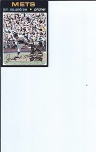 Jim Mc Andrew 2020 Topps Heritage 1971 Buyback - Picture 1 of 1