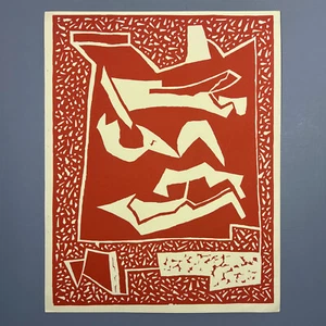 ALBERTO MAGNELLI - Original Edition Linocut Print - XXe SIÈCLE N.4, Noël 1938 - Picture 1 of 2