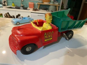Marx 1950 Studebaker Dump Truck Auto Mac the Wonder Driver Toy Plastic - Picture 1 of 6