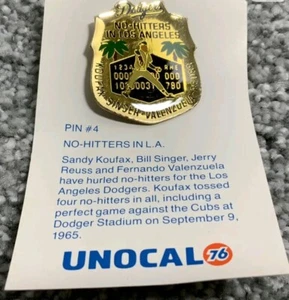 (100) DODGERS "NO HITTERS IN LA" PIN Vintage WHOLESALE Lot W/ Valenzuela Koufax - Picture 1 of 4