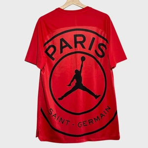 Nike Air Jordan Paris Saint-Germain PSG 2018/19 Red Soccer Training Jersey Large - Picture 1 of 6