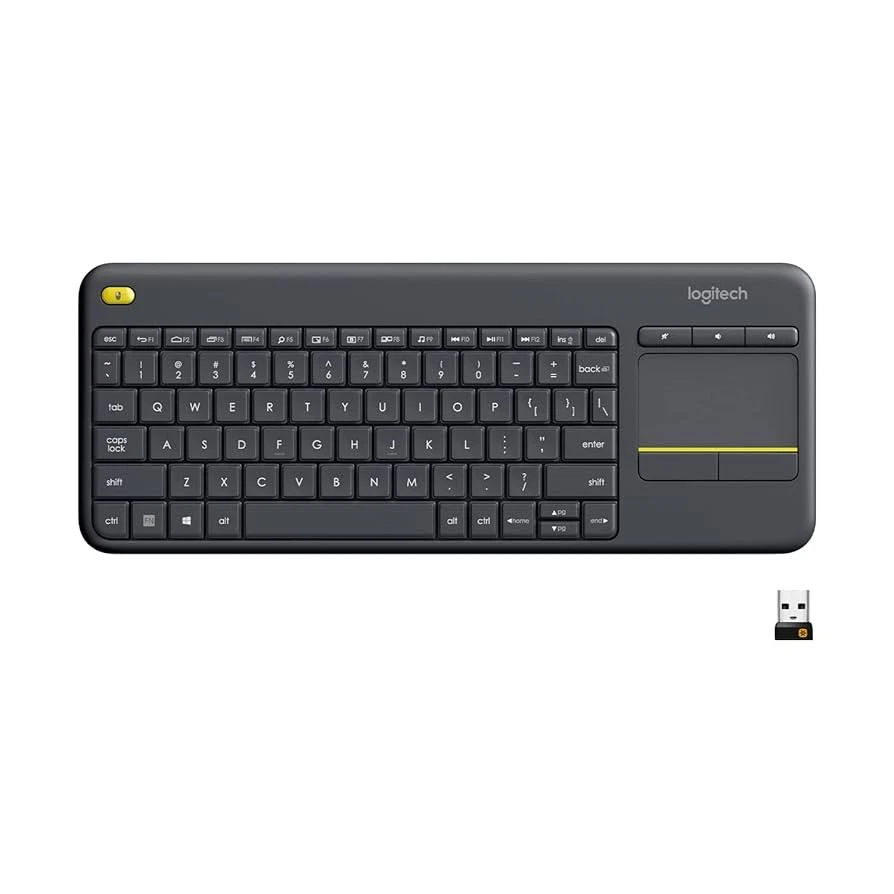 Logitech K400 Plus Teclado Inalámbrico Táctil TV con Panel Táctil - Negro - Imagen 1 de 1