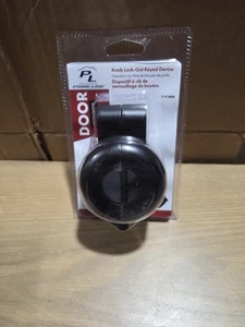 Prime-Line S 41888 Knob, Lock-Out Keyed Device, Diecast Metal, Matte Black... - Picture 1 of 2